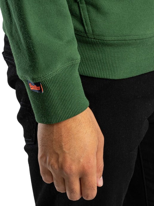 Superdry Logotipo Esencial Sudadera Con Capucha, Verde - Image 6