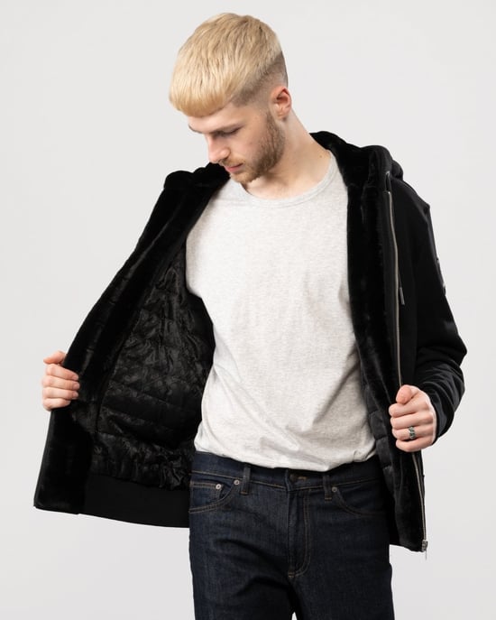 Sudadera con capucha de felpa Moose Knuckles Classic Bunny 3 para hombres - Image 3