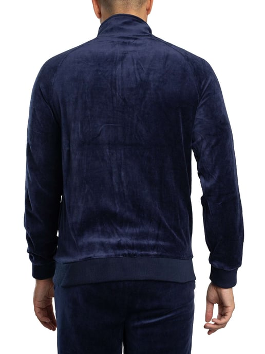 Sergio Tacchini Chaqueta Deportiva De Terciopelo Court, Azul - Image 3