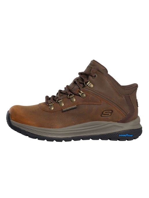 Skechers Botas Meroe De Corte Relajado, Impermeables Y Sin Cordones, Marrón - Image 2
