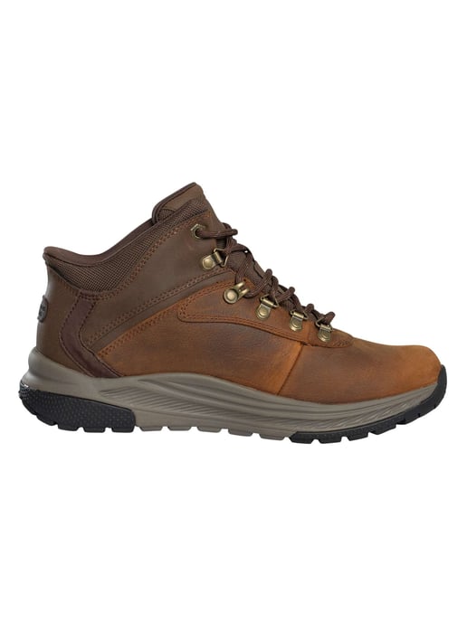Skechers Botas Meroe De Corte Relajado, Impermeables Y Sin Cordones, Marrón - Image 3
