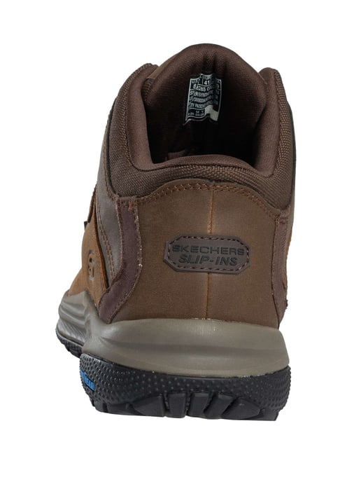 Skechers Botas Meroe De Corte Relajado, Impermeables Y Sin Cordones, Marrón - Image 5