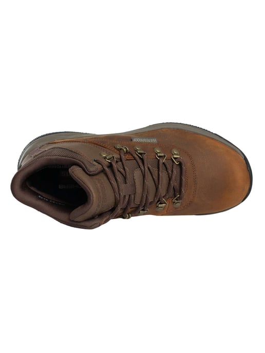 Skechers Botas Meroe De Corte Relajado, Impermeables Y Sin Cordones, Marrón - Image 6