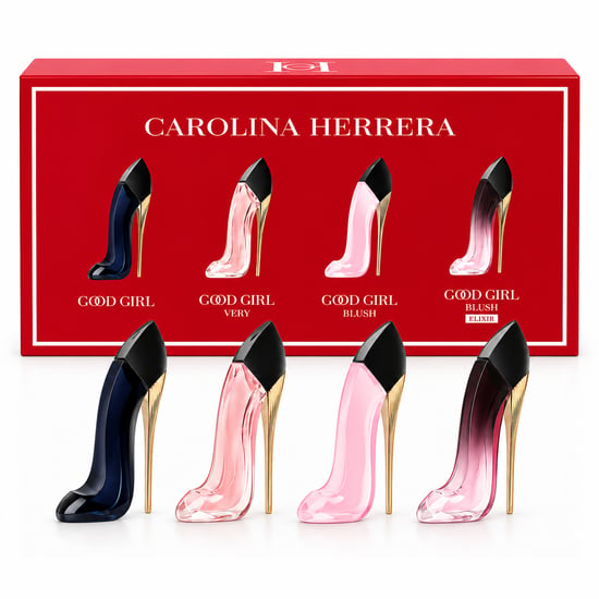 Set de regalo Carolina Herrera Good Girl, 4 piezas, Good Girl EDP 7 ml, Very Good Girl EDP 7 ml, Good Girl Blush EDP 7 ml, Very Good Girl Elixir EDP 7 ml - Image 1