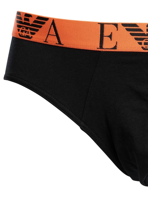 Emporio Armani 3 Pack Briefs, Negro - Image 3