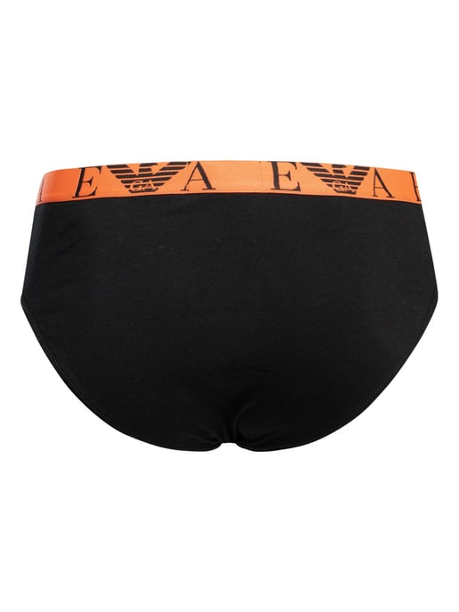 Emporio Armani 3 Pack Briefs, Negro - Image 4
