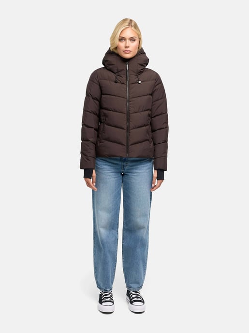 Chaqueta acolchada de mujer Marikoo Yukanii con capucha y ajuste femenino - Image 6