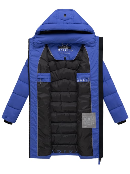 Abrigo de invierno Marikoo Kaltnäschen para mujer con capucha desmontable - Image 6
