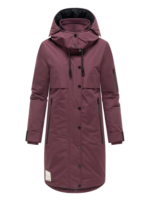 Abrigo de invierno Marikoo con capucha y cordón en la cintura – Anoukaa - Image 2