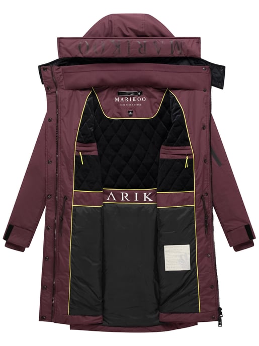Abrigo de invierno Marikoo con capucha y cordón en la cintura – Anoukaa - Image 5