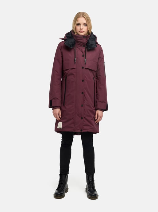Abrigo de invierno Marikoo con capucha y cordón en la cintura – Anoukaa - Image 6