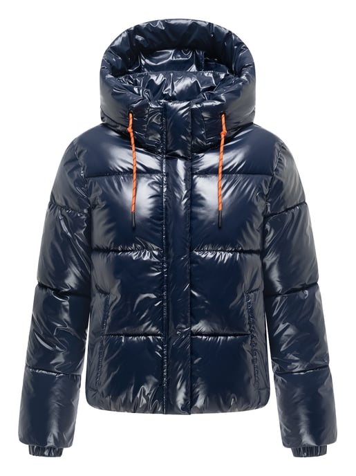 Chaqueta acolchada de invierno Marikoo Skyraa para mujer con capucha y diseño brillante - Image 2