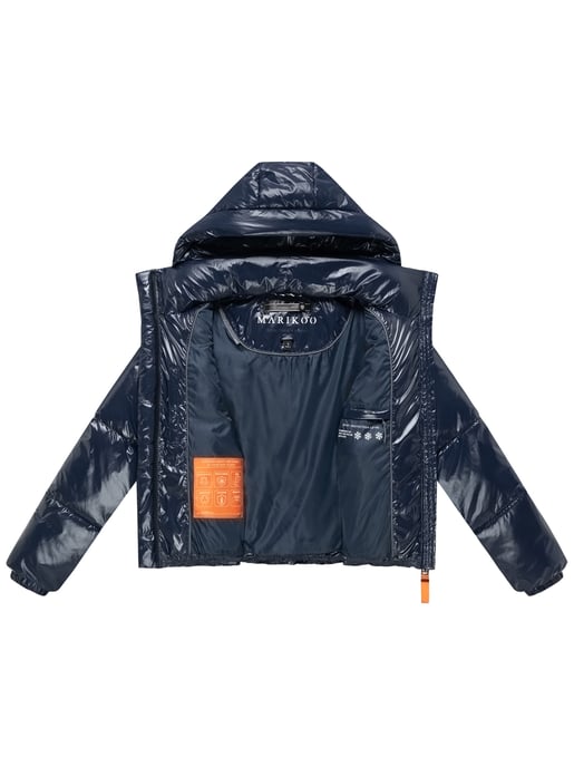 Chaqueta acolchada de invierno Marikoo Skyraa para mujer con capucha y diseño brillante - Image 6