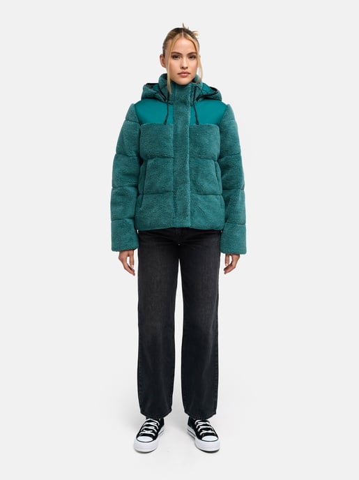 Chaqueta teddy tipo puffer Marikoo para mujer con capucha – Kaguraa - Image 6