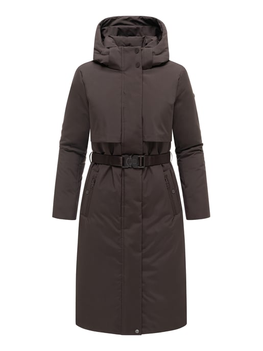 Parka de invierno para mujer WALDBUMMLER de Navahoo – impermeable y elegante con cinturón - Image 2