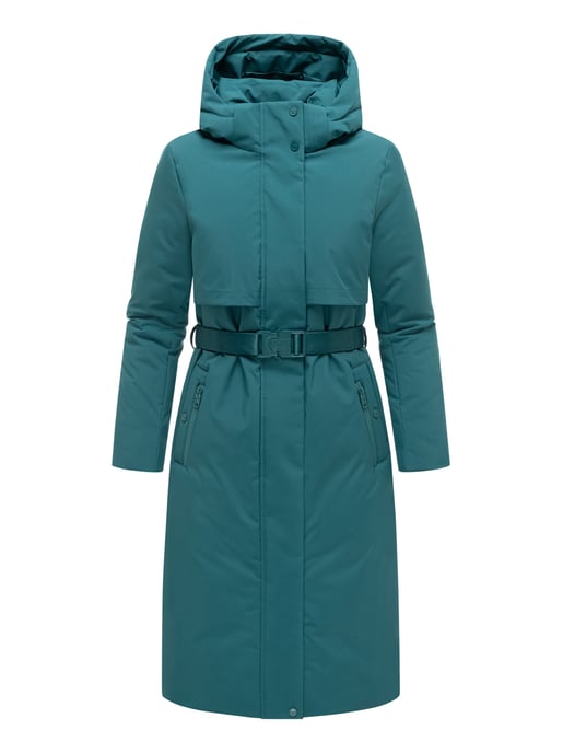 Parka de invierno para mujer WALDBUMMLER de Navahoo – impermeable y elegante con cinturón - Image 2