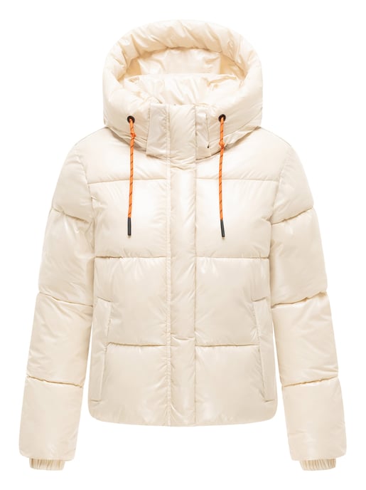 Chaqueta acolchada de invierno Marikoo Skyraa para mujer con capucha y diseño brillante - Image 2