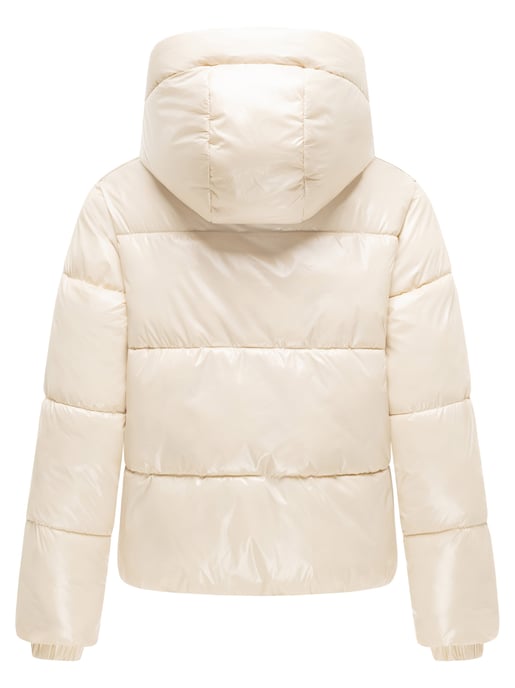 Chaqueta acolchada de invierno Marikoo Skyraa para mujer con capucha y diseño brillante - Image 5