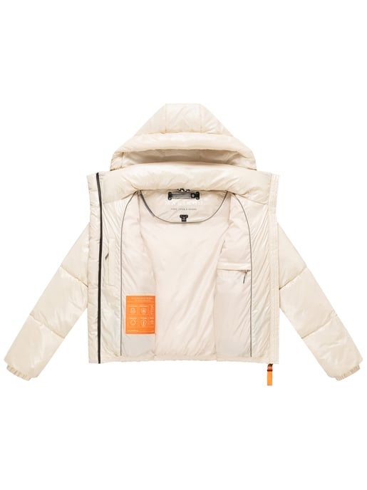 Chaqueta acolchada de invierno Marikoo Skyraa para mujer con capucha y diseño brillante - Image 6