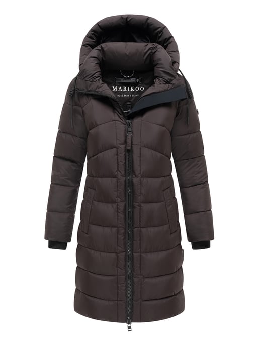 Abrigo de invierno Marikoo Kaltnäschen para mujer con capucha desmontable - Image 1