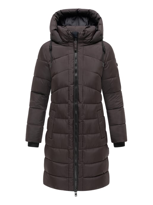 Abrigo de invierno Marikoo Kaltnäschen para mujer con capucha desmontable - Image 2