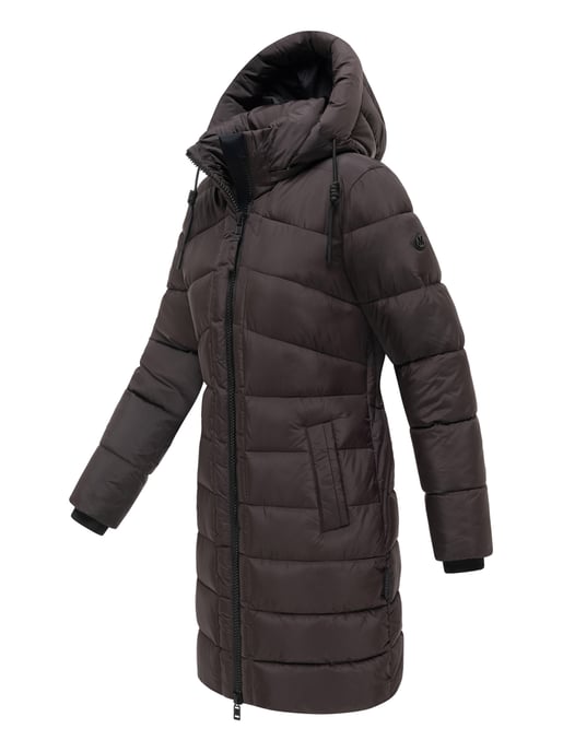 Abrigo de invierno Marikoo Kaltnäschen para mujer con capucha desmontable - Image 3