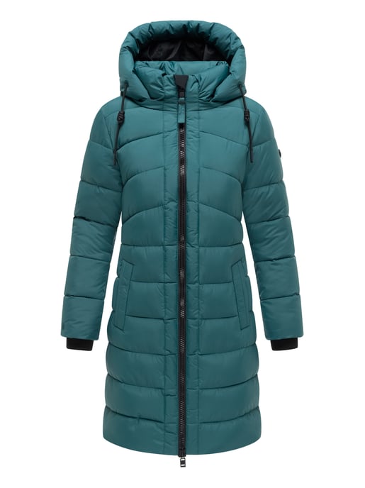 Abrigo de invierno Marikoo Kaltnäschen para mujer con capucha desmontable - Image 2