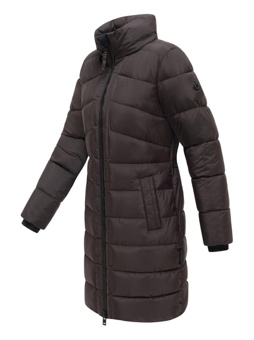Abrigo de invierno Marikoo Kaltnäschen para mujer con capucha desmontable - Image 4