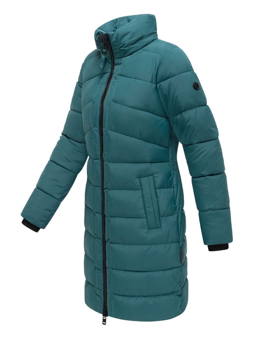 Abrigo de invierno Marikoo Kaltnäschen para mujer con capucha desmontable - Image 4
