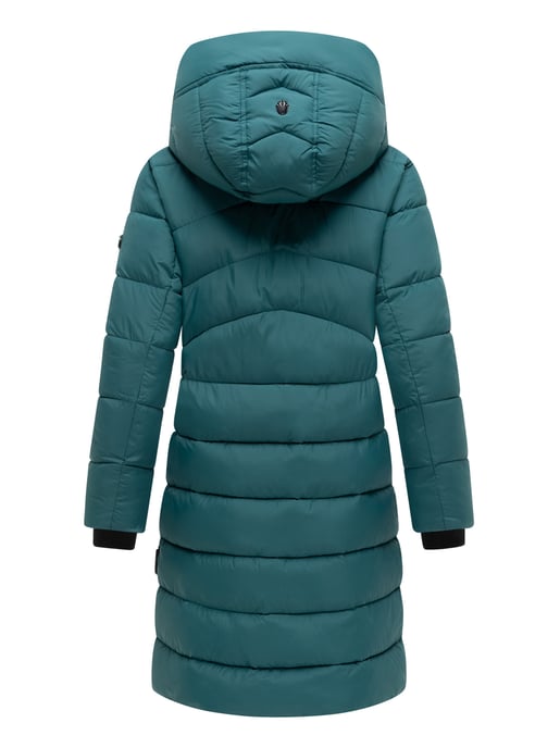 Abrigo de invierno Marikoo Kaltnäschen para mujer con capucha desmontable - Image 5