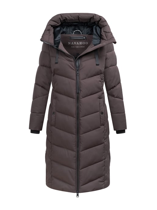 Abrigo acolchado de invierno para mujer Navahoo Smacking Bear - cálido y elegante - Image 1