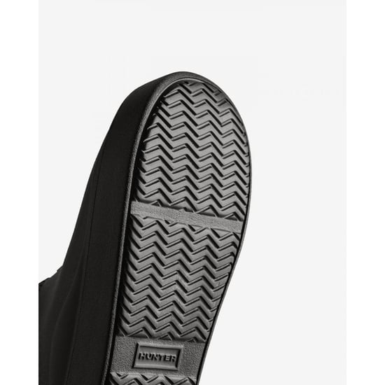 Hunter In/Out Bloom Algae Zuecos unisex negros - Image 4