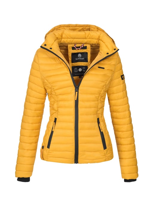 Chaqueta acolchada Marikoo Samtpfote para mujer con capucha desmontable y puños de canalé - Image 1