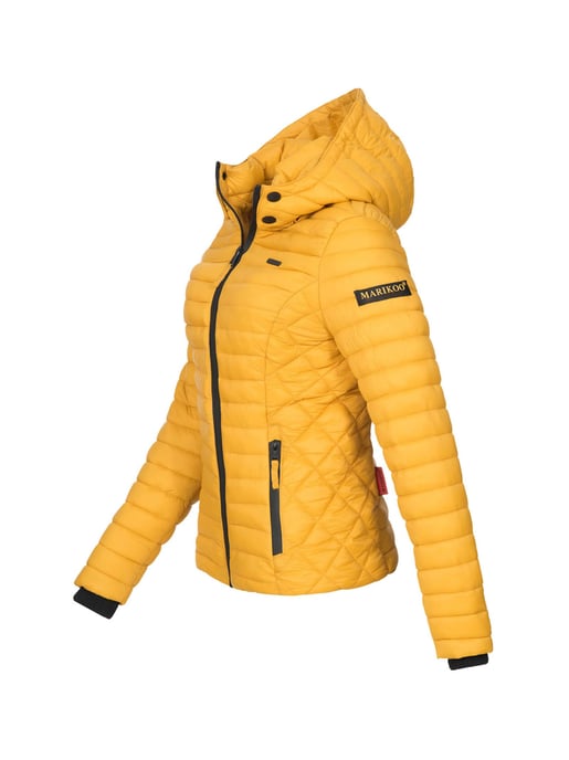 Chaqueta acolchada Marikoo Samtpfote para mujer con capucha desmontable y puños de canalé - Image 2