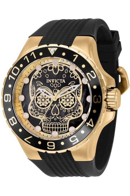 Invicta Aviator 36856 Reloj de Hombre - Movimiento de Cuarzo - Acero Inoxidable con Esfera Negra - 50 mm - Image 1