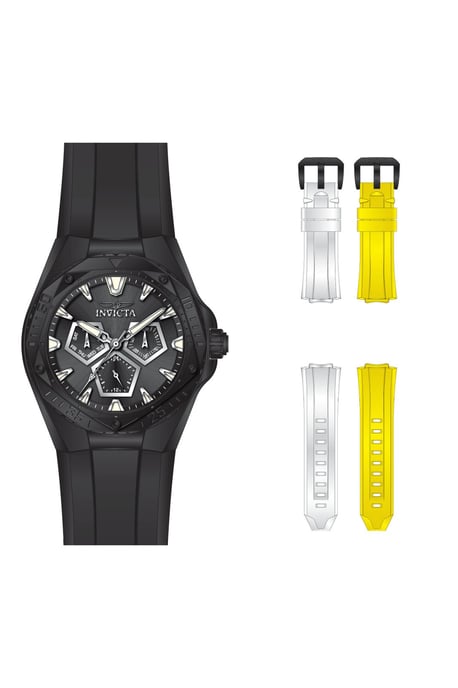 Invicta Speedway 51133 Reloj de Hombre - Movimiento de Cuarzo - Acero Inoxidable con Esfera Negra - 45 mm - Con Correas Extra - Image 2