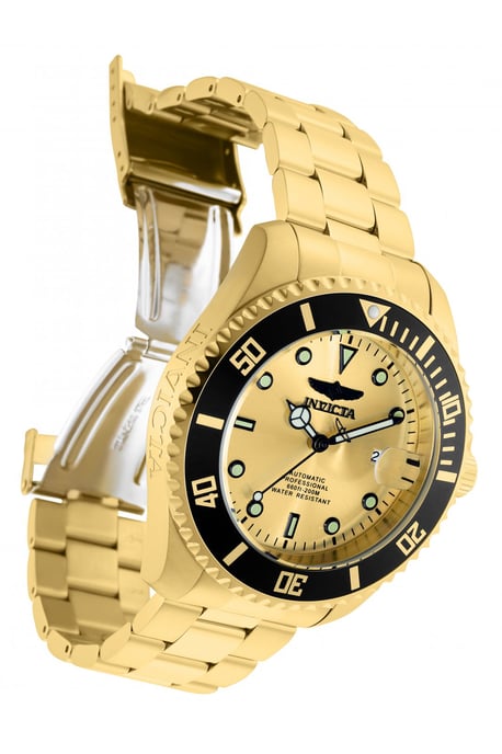 Invicta Pro Diver 35723 Reloj para hombre - Movimiento automático - Acero inoxidable con esfera dorada - 47 mm - Image 2