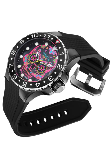 Invicta Aviator 36854 Reloj de Hombre - Movimiento de Cuarzo - Acero Inoxidable con Esfera Rosa - 50 mm - Image 2