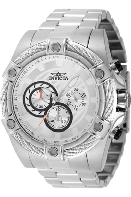Invicta Bolt 69797 Reloj de Hombre - Movimiento de Cuarzo - Acero con Esfera Plateada - 52 mm - Image 1