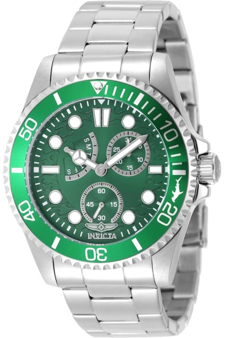 Invicta Pro Diver 51142 Reloj de Hombre - Movimiento de Cuarzo - Acero Inoxidable con Esfera Verde - 43 mm - Image 1