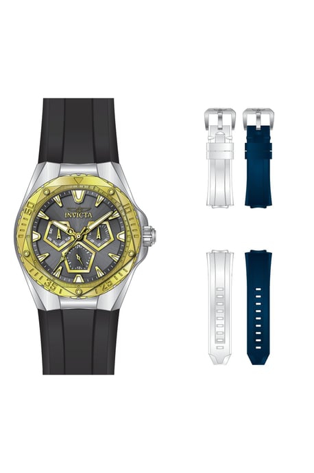 Invicta Speedway 51130 Reloj de Hombre - Movimiento de Cuarzo - Acero Inoxidable con Esfera Gris - 45 mm - Con Correas Extra - Image 2