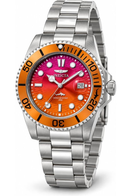 Invicta Pro Diver 50898 Reloj de Hombre - Movimiento de Cuarzo - Acero Inoxidable con Esfera Naranja - 42 mm - Image 1