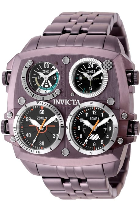 Invicta Aviator - Zulu Time 50660 Reloj de Hombre - Movimiento de Cuarzo - Acero Inoxidable con Esfera Negra - 50 mm - Image 1