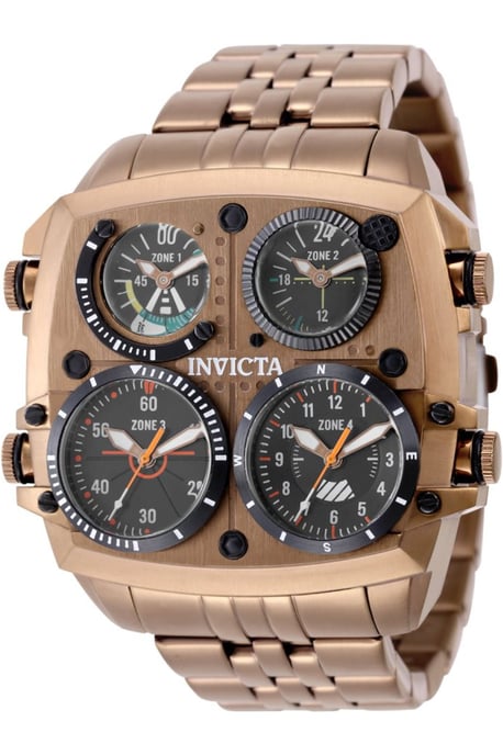 Invicta Aviator - Zulu Time 50659 Reloj de Hombre - Movimiento de Cuarzo - Acero Inoxidable con Esfera Negra - 50 mm - Image 1