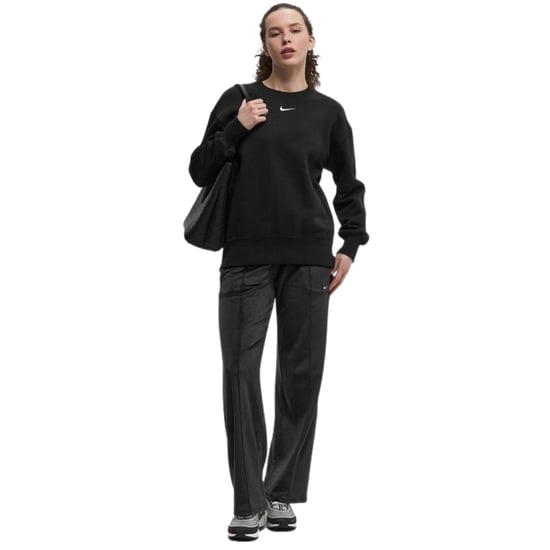 Pantalones Nike Sportswear Chill Knit De Tiro Medio Y Terciopelo Negro Para Mujer - Image 2