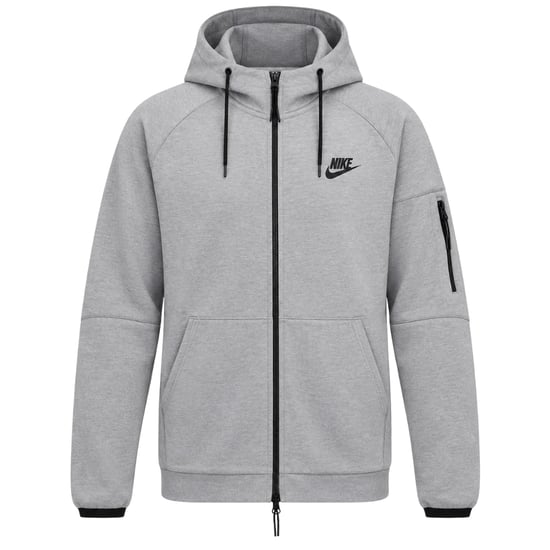 Sudadera Con Capucha De Felpa Gris Con Cremallera Completa Nike Sportswear Tech Essentials Para Hombre - Image 1