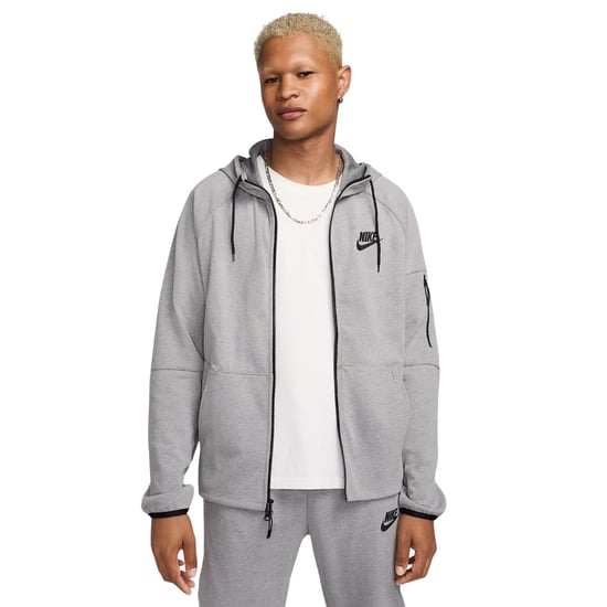 Sudadera Con Capucha De Felpa Gris Con Cremallera Completa Nike Sportswear Tech Essentials Para Hombre - Image 3