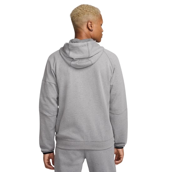 Sudadera Con Capucha De Felpa Gris Con Cremallera Completa Nike Sportswear Tech Essentials Para Hombre - Image 4