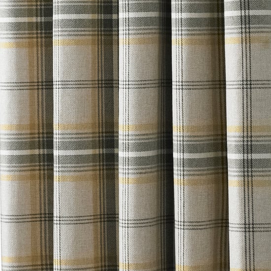 Cortinas con Ojal de Efecto de Lana Aviemore en Ocre - Image 4