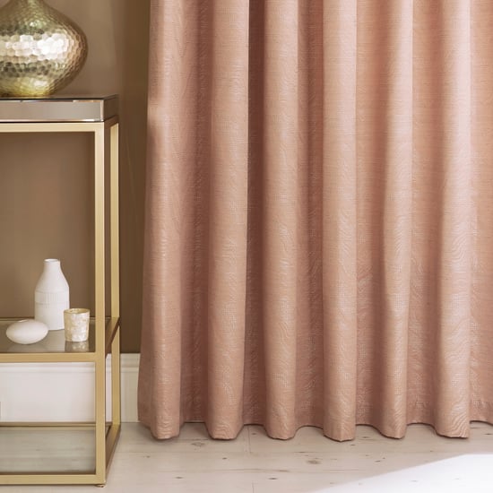 Cortinas de Ojal Jacquard Himalaya en Rosa Suave - Image 3
